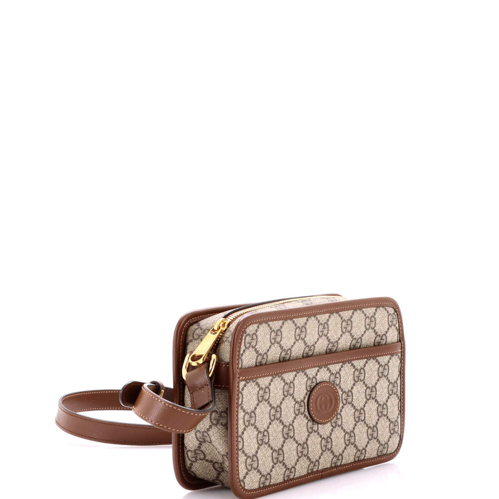 Gucci Mini Interlocking G Patch Camera Bag GG Coa… - image 2